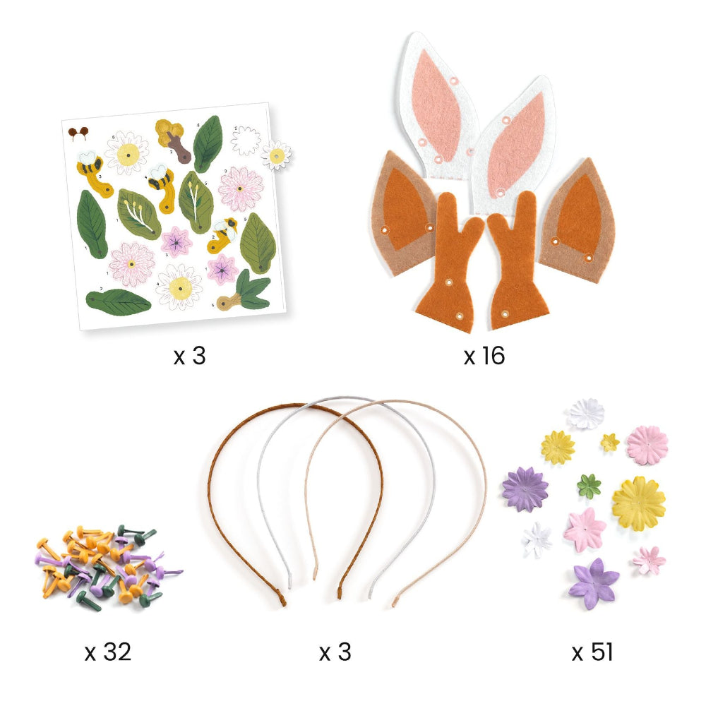DJECO DIY diadeem maken Flower friends 6 jr+ DJ07927