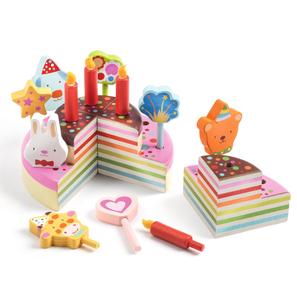 DJECO happy birthday verjaardagstaart 3 jr 3070900055124 b