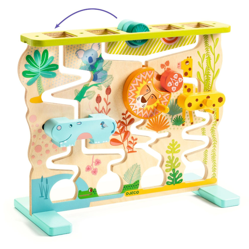 DJECO houten doolhof spel Cascadou 18 mnd+