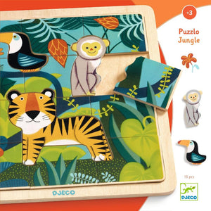 DJECO houten puzzel Jungle 3 jr+
