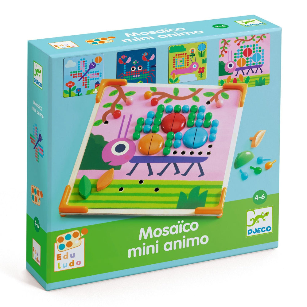 DJECO mozaiek puzzels mini animo 4 jr+