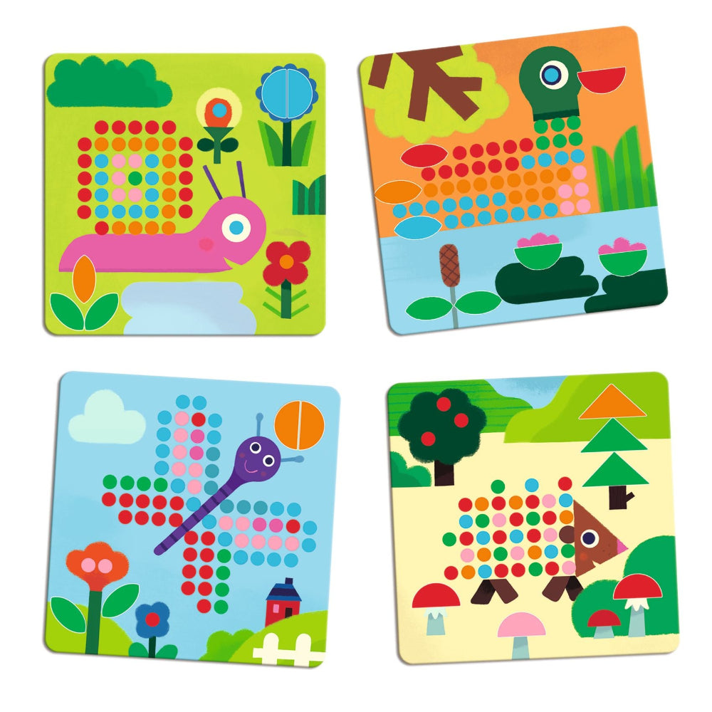 DJECO mozaiek puzzels mini animo 4 jr+ DJ08239