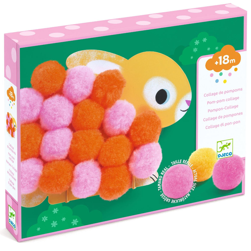 DJECO pompons knutselset dieren 18 mnd 3070900000490 d