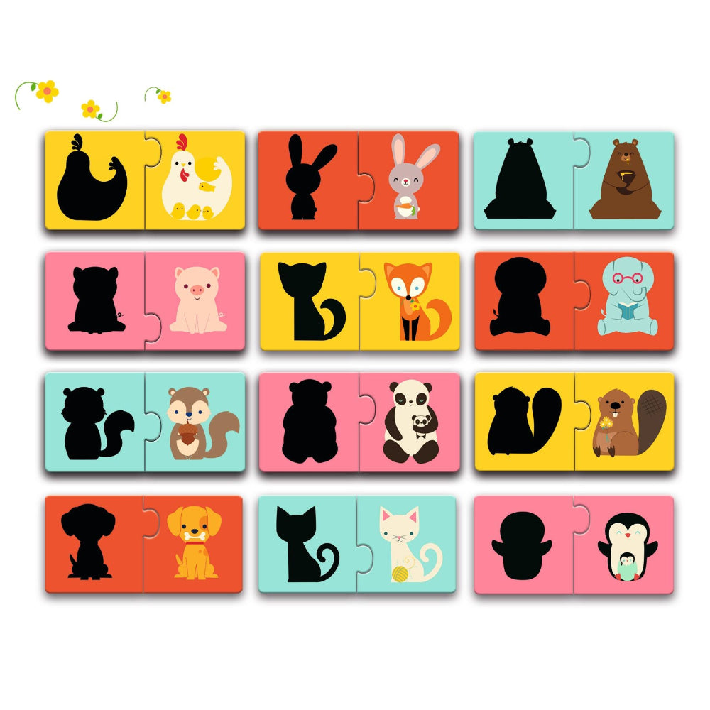 DJECO puzzel duo dierenschaduwen 2 jr+ kopen