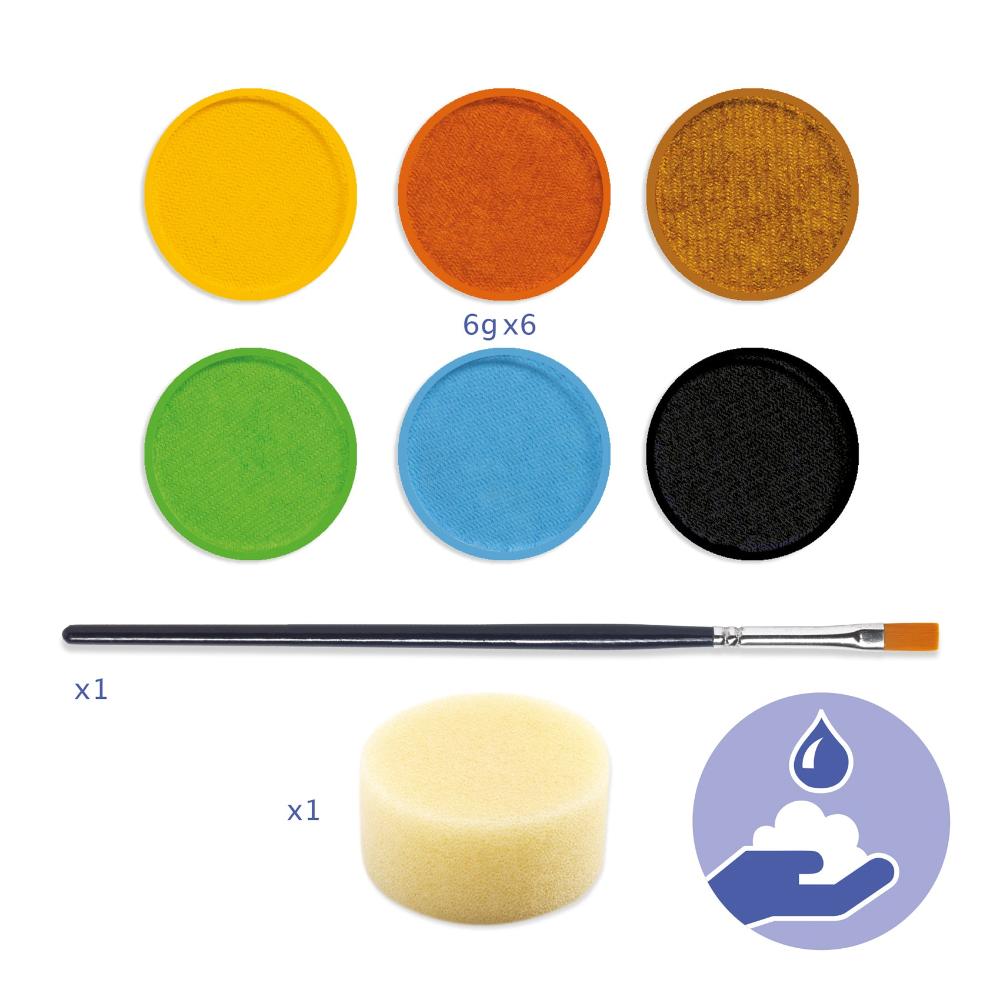 DJECO schminkset nature 6 kleuren