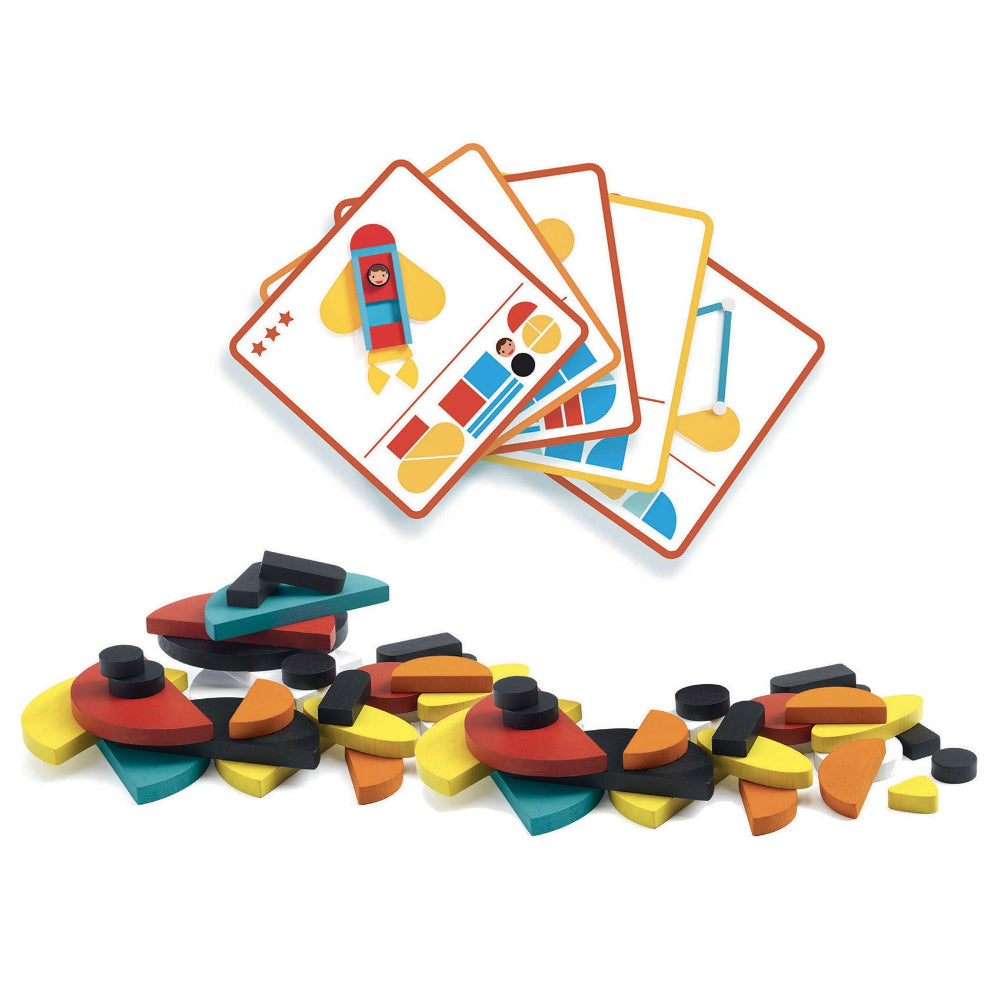 DJECO tangram puzzel Ze geo vroum 3 jr+ DJ06436