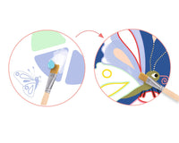 DJECO verfset met palet Creepy crawlies 3 jr+2