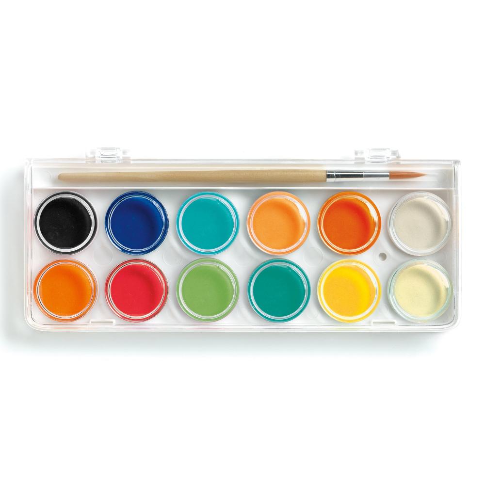 DJECO waterverf classic 12 kleuren