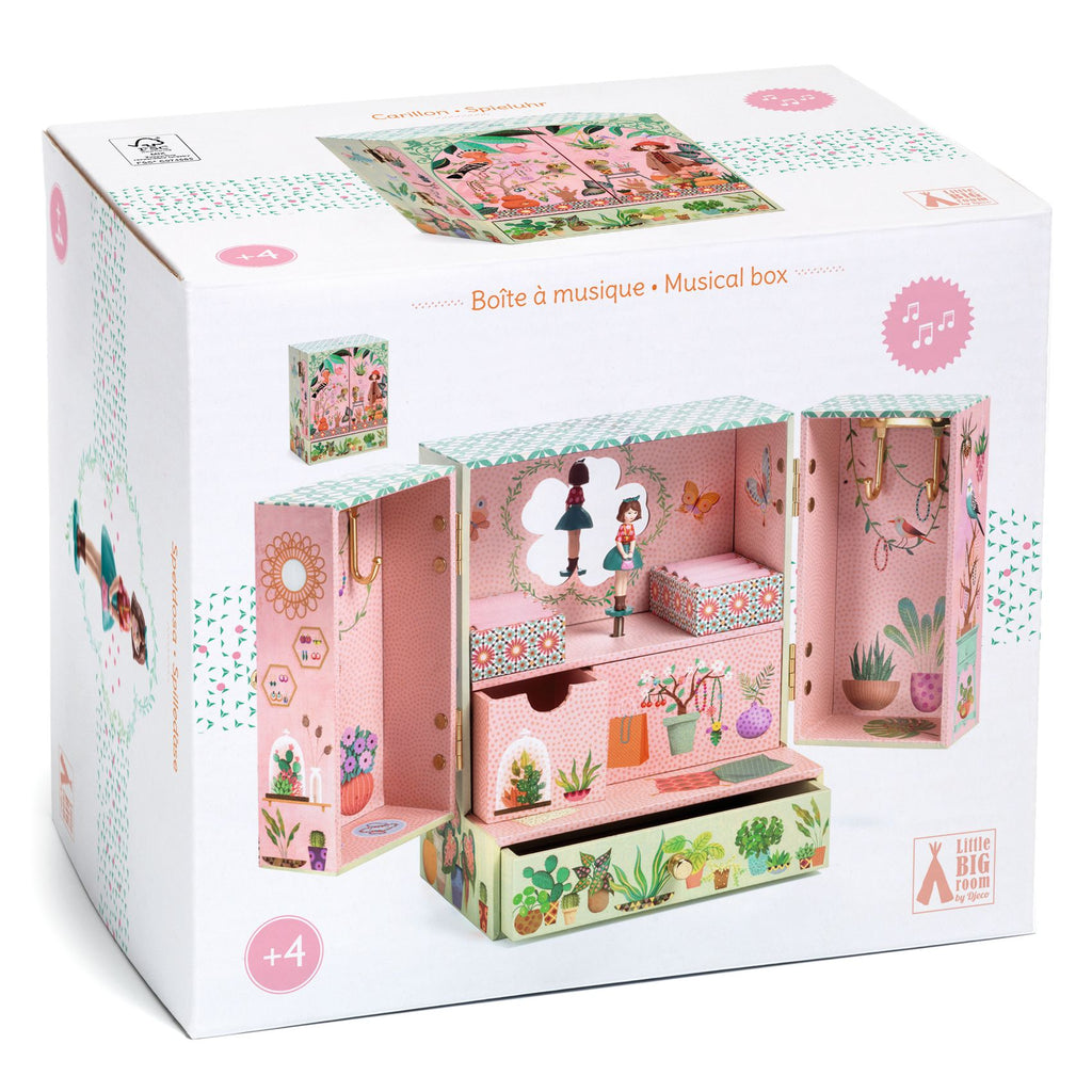 DJECO muziekdoos bijoux secret garden hard karton
