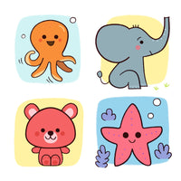 DJECO eduludo tekenkaarten babydieren DJ08246 B