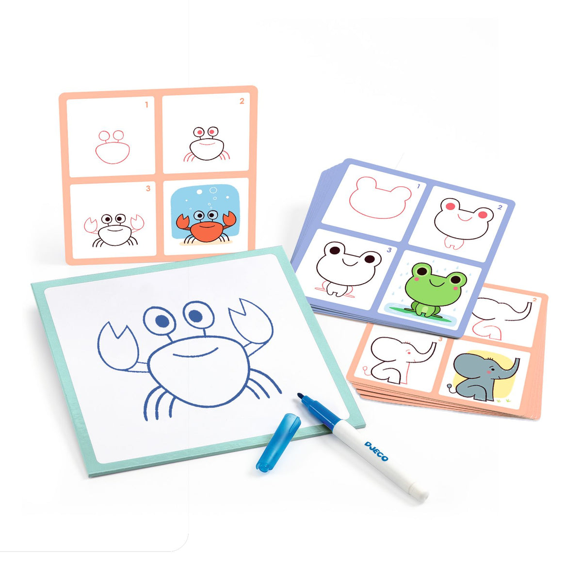 DJECO eduludo tekenkaarten babydieren DJ08246 C