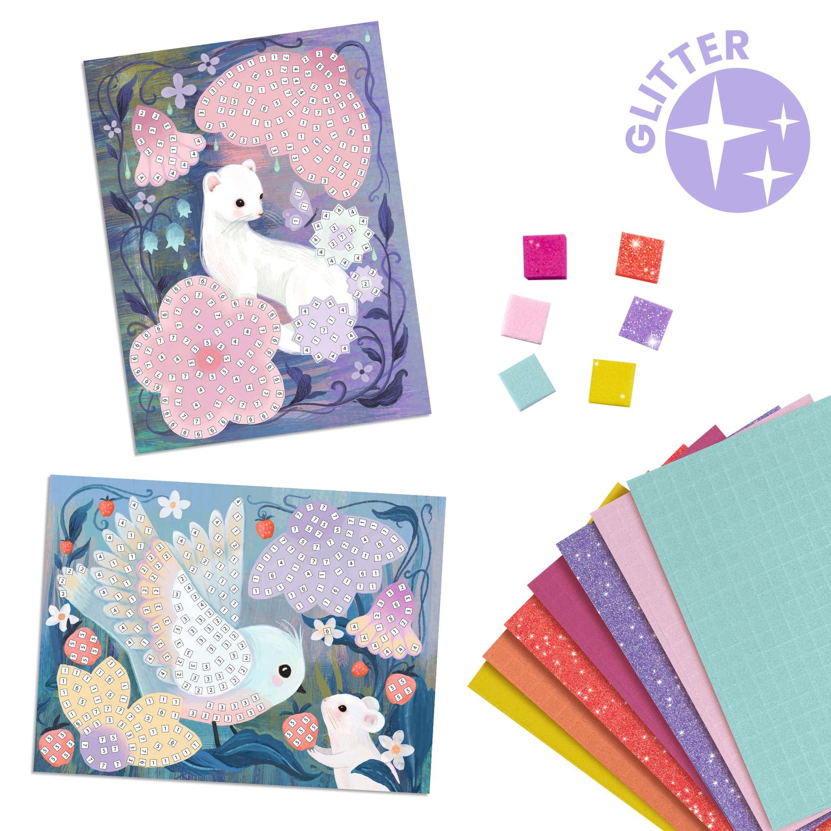 DJECO glitter mozaiek woodland 4 jr+