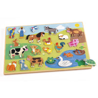 DJECO houten puzzel Campo 2 jr+ / 22 stks