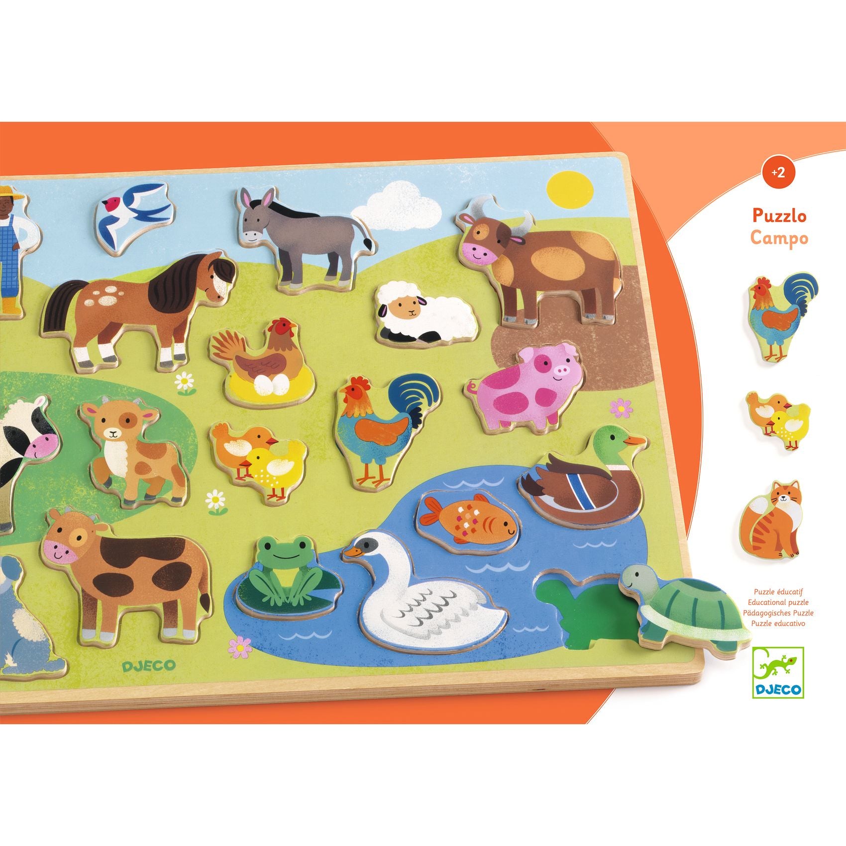 DJECO houten puzzel Campo DJ01835 3070900018358

