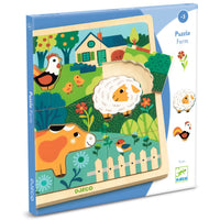 DJECO houten puzzel Farm 3 jr+