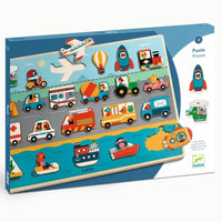 DJECO houten puzzel Vroom 2 jr+ / 22 stks