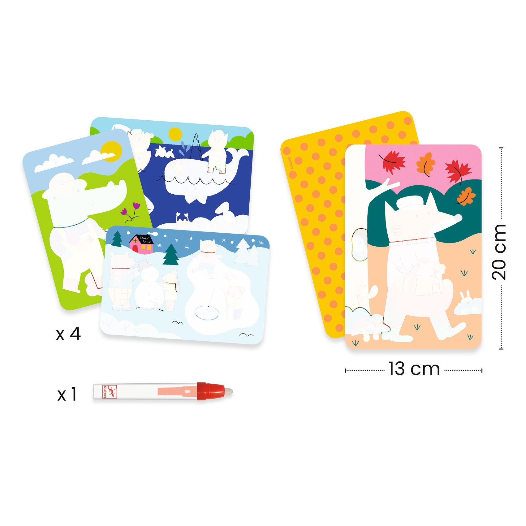 DJECO magisch kleuren 4 seizoenen 18 mnd+ DJ09076