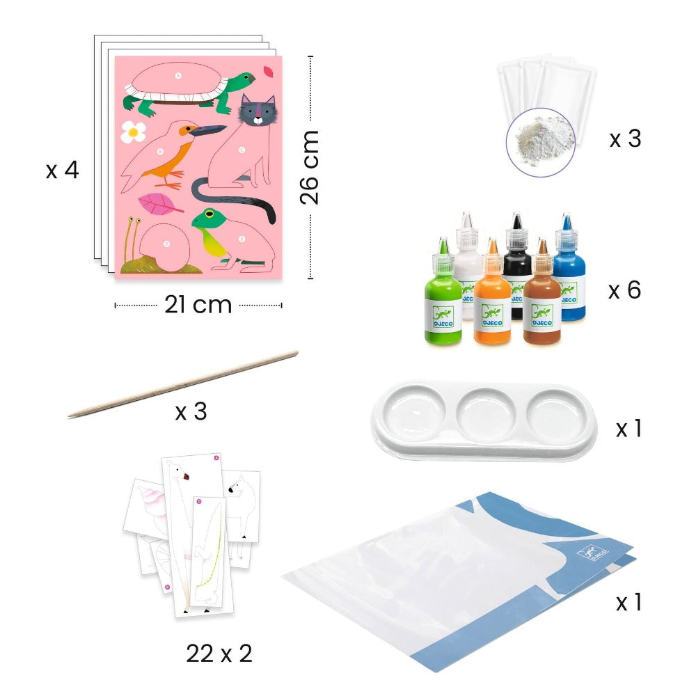 DJECO marmerpapier colorful 9 jr+