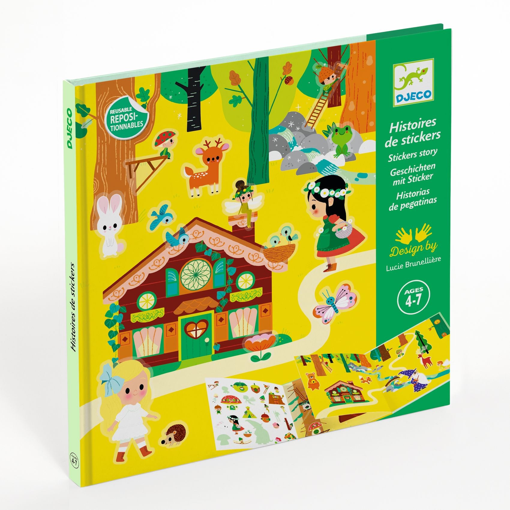 DJECO sticker story Magisch bos 4 jr+