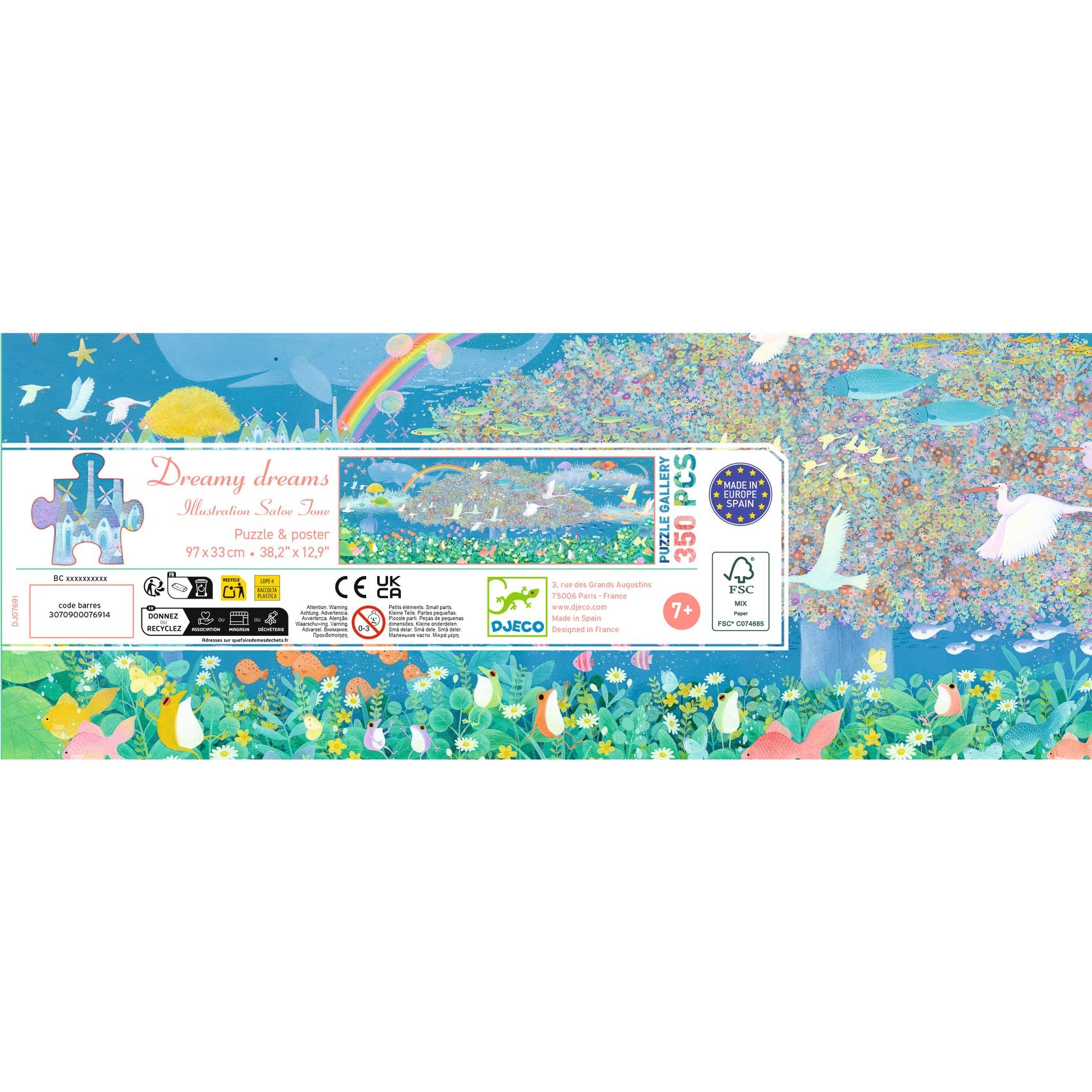 DJECO puzzel  Dreamy Dreams 7 jr+/ 350 stks