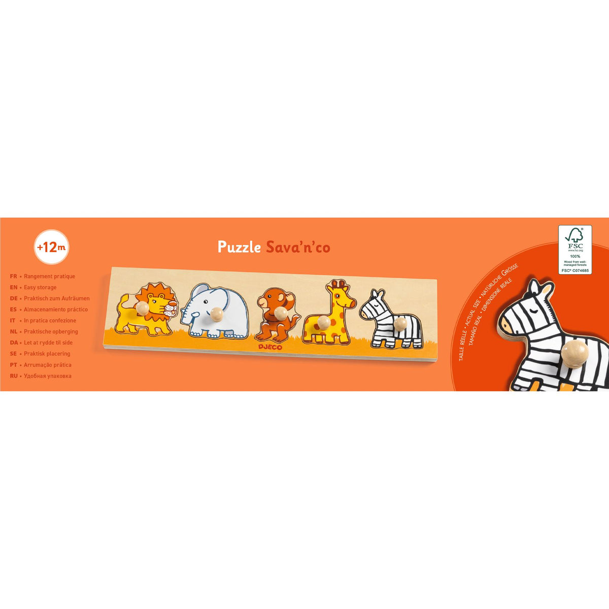 DJECO puzzel Sava'n'co 12 mnd+