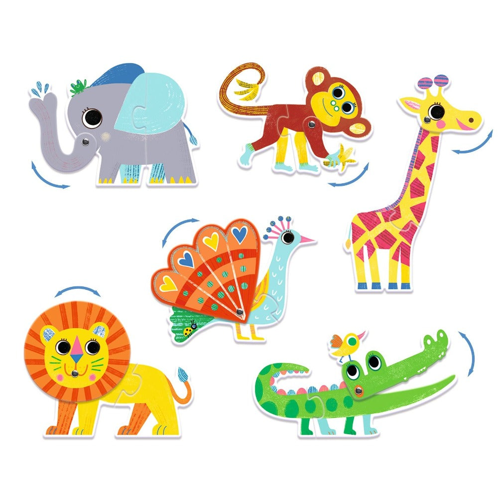 DJECO puzzel duo articulo dieren 2 jr+