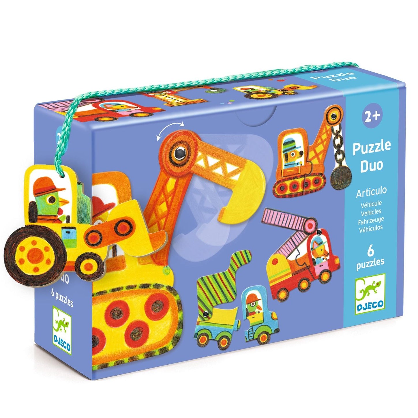 DJECO puzzel duo articulo voertuigen DJ08170 3070900081703
