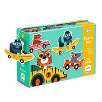 DJECO puzzel duo racing cars 2 jr+