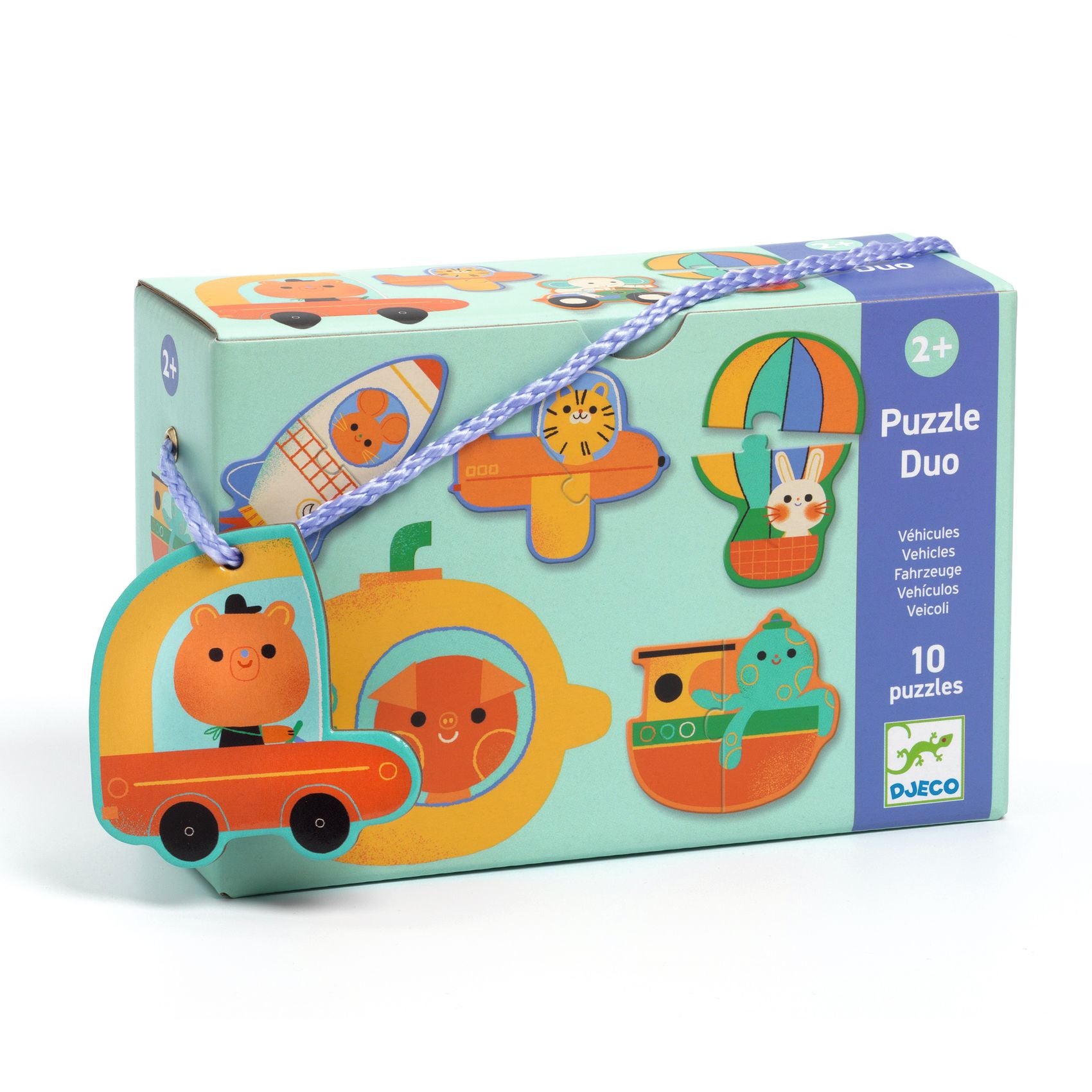 DJECO puzzel duo voertuigen DJ08270B