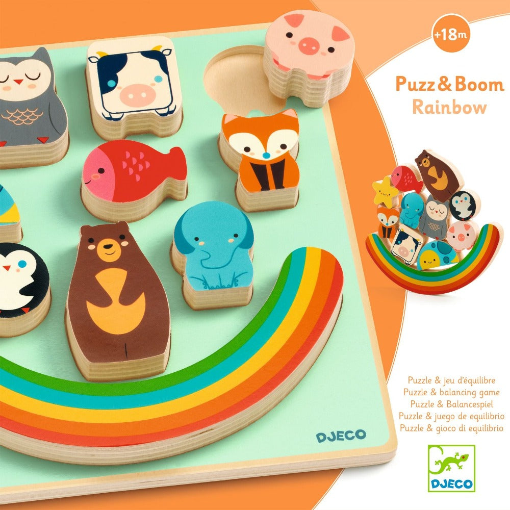 DJECO puzzel en balanceerspel Rainbow 18 mnd+ 3070900010765