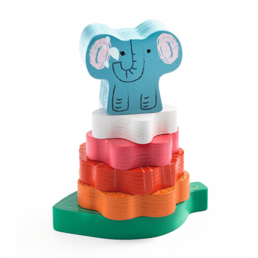 DJECO puzzel en stapeltoren Happy 18 mnd+ kopen