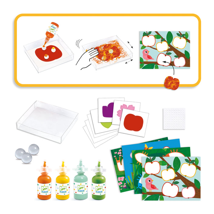 DJECO schilderen met knikkers 3jr+