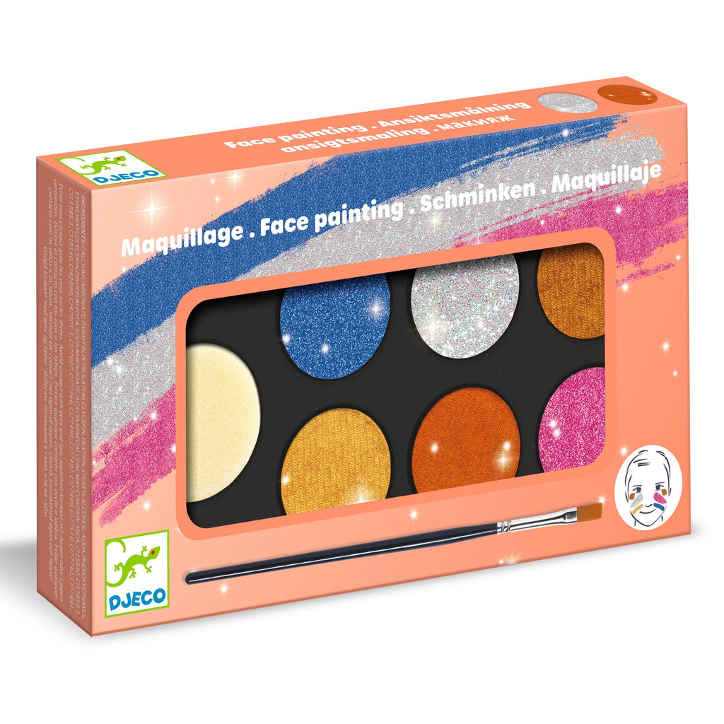 DJECO schminkset metallic 6 kleuren kopen