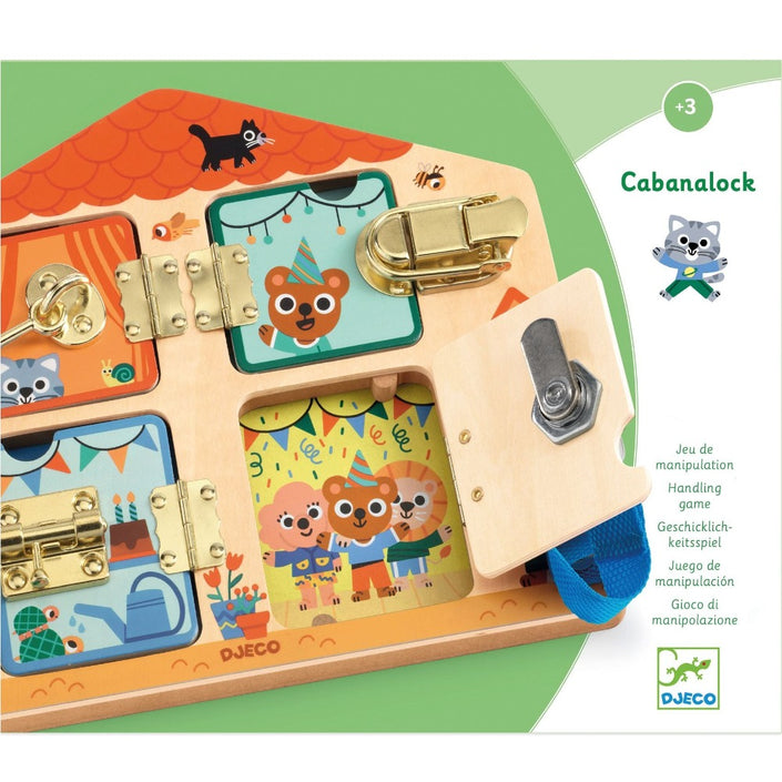 DJECO slotjes leren Cabanalock 3 jr+