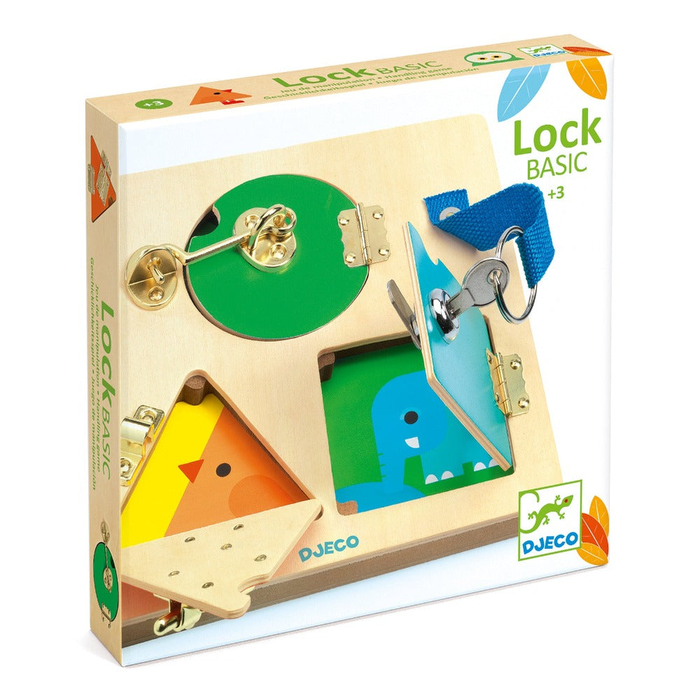 DJECO slotjes leren lock Basic 3 jr+ 3070900062139