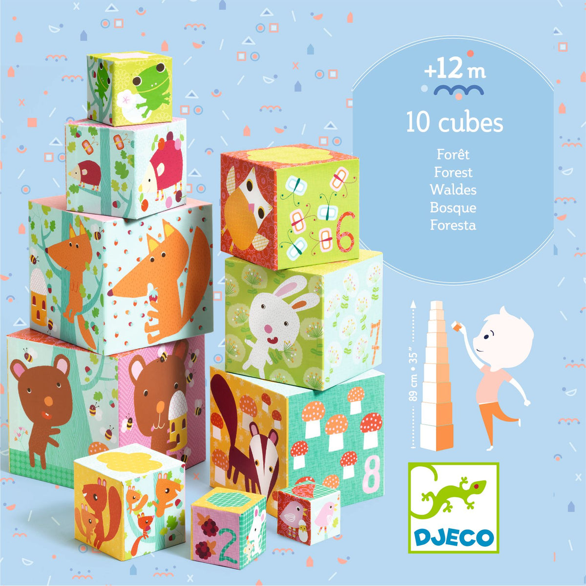 DJECO stapeltoren forest friends 12 mnd+