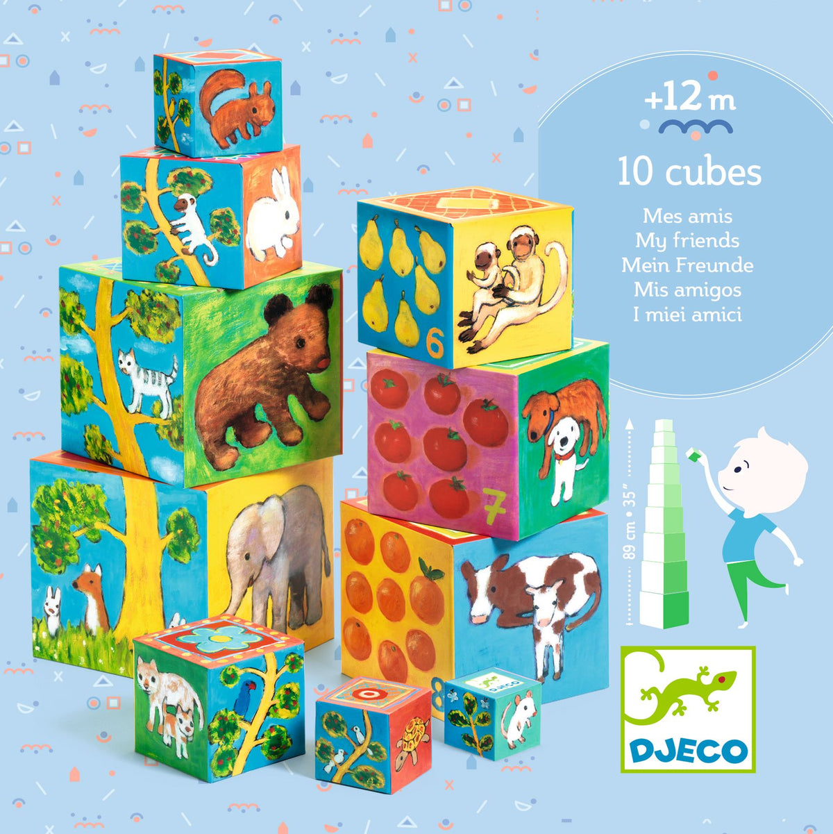DJECO stapeltoren friends 12 mnd+