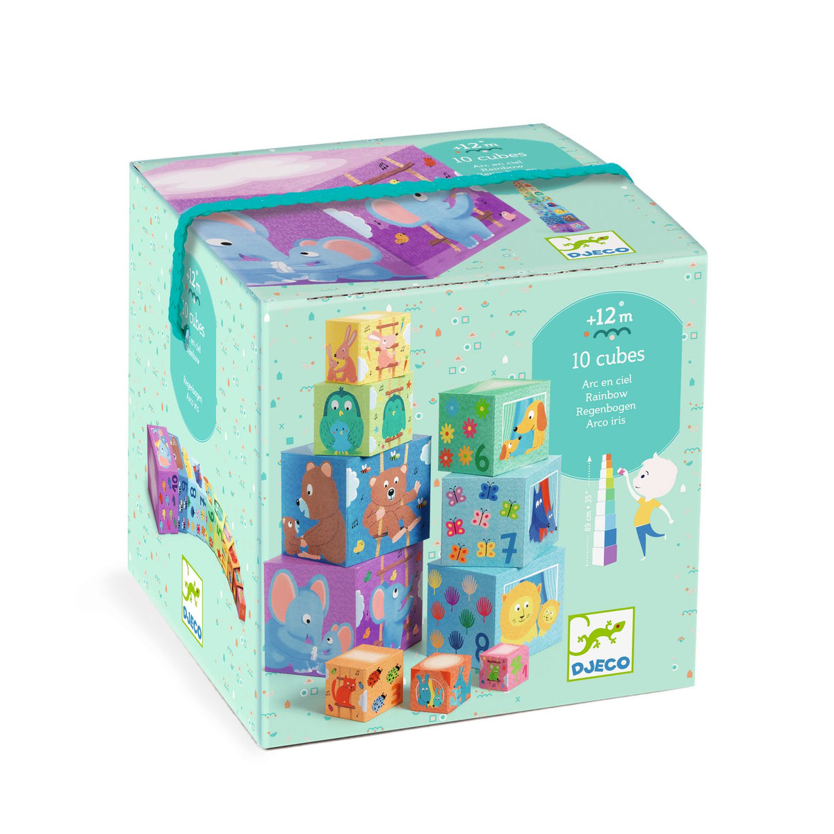 DJECO stapeltoren rainbow 12 mnd+ DJ08510