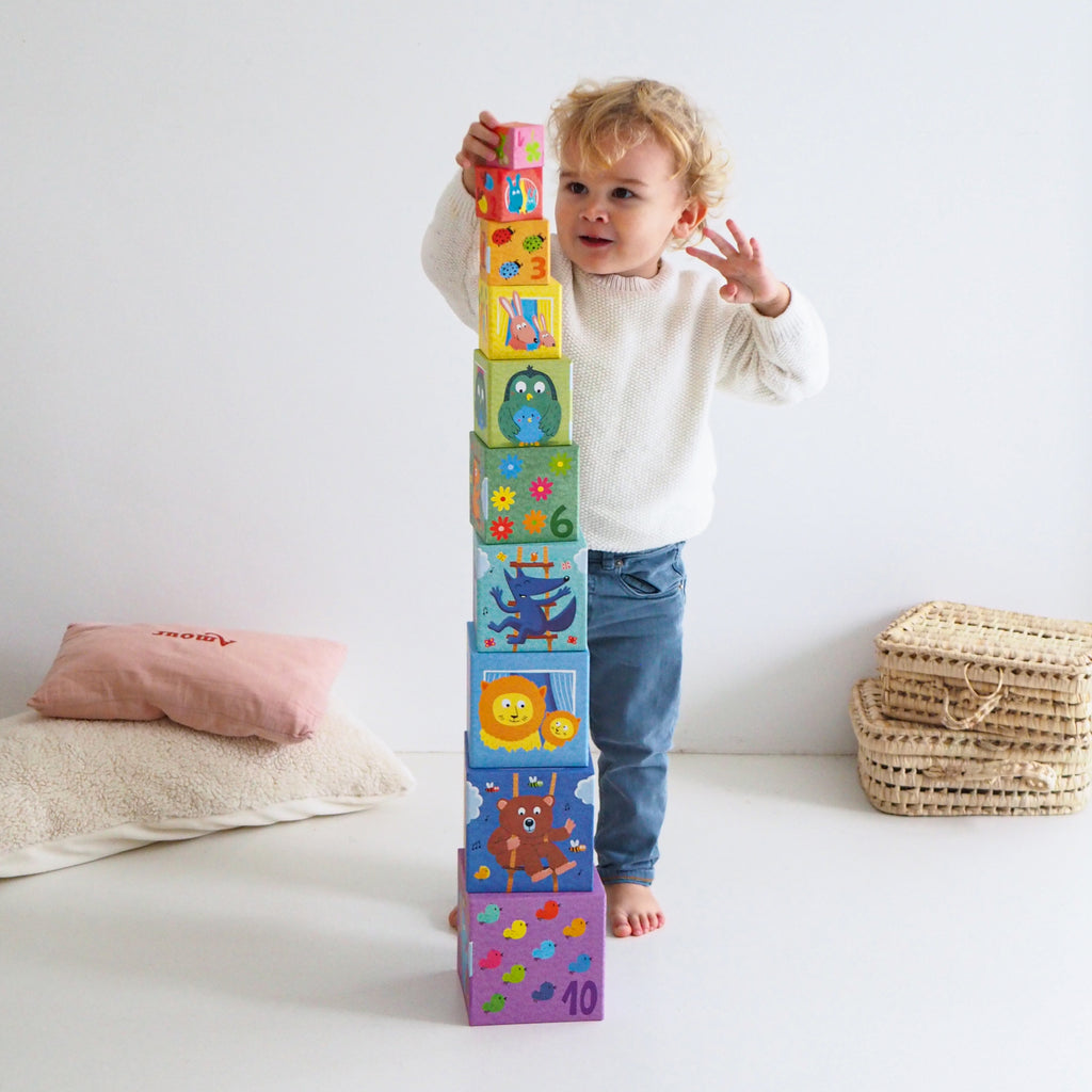 DJECO stapeltoren rainbow 12 mnd+ kopen