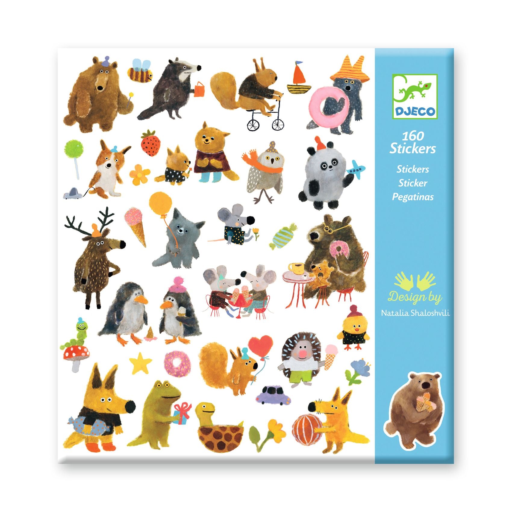 DJECO stickers Fluffy Friends 4 jr+