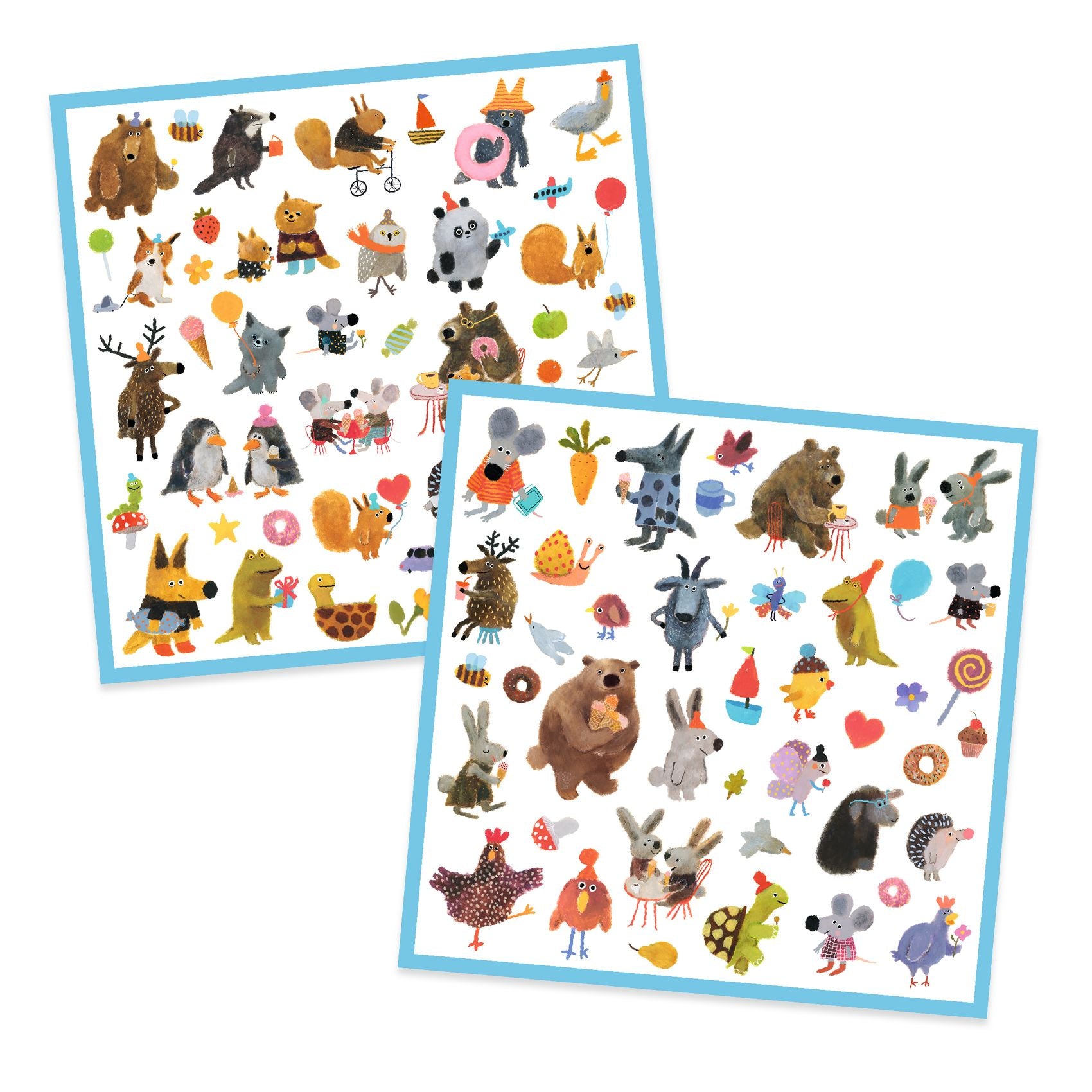 DJECO stickers Fluffy Friends 4 jr+