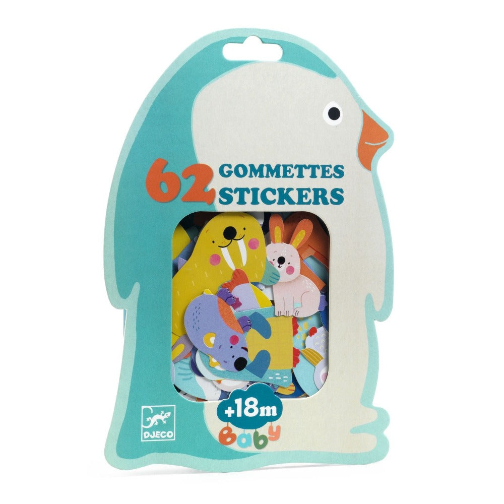 DJECO stickers dieren van de ijsvlakte 18 mnd+