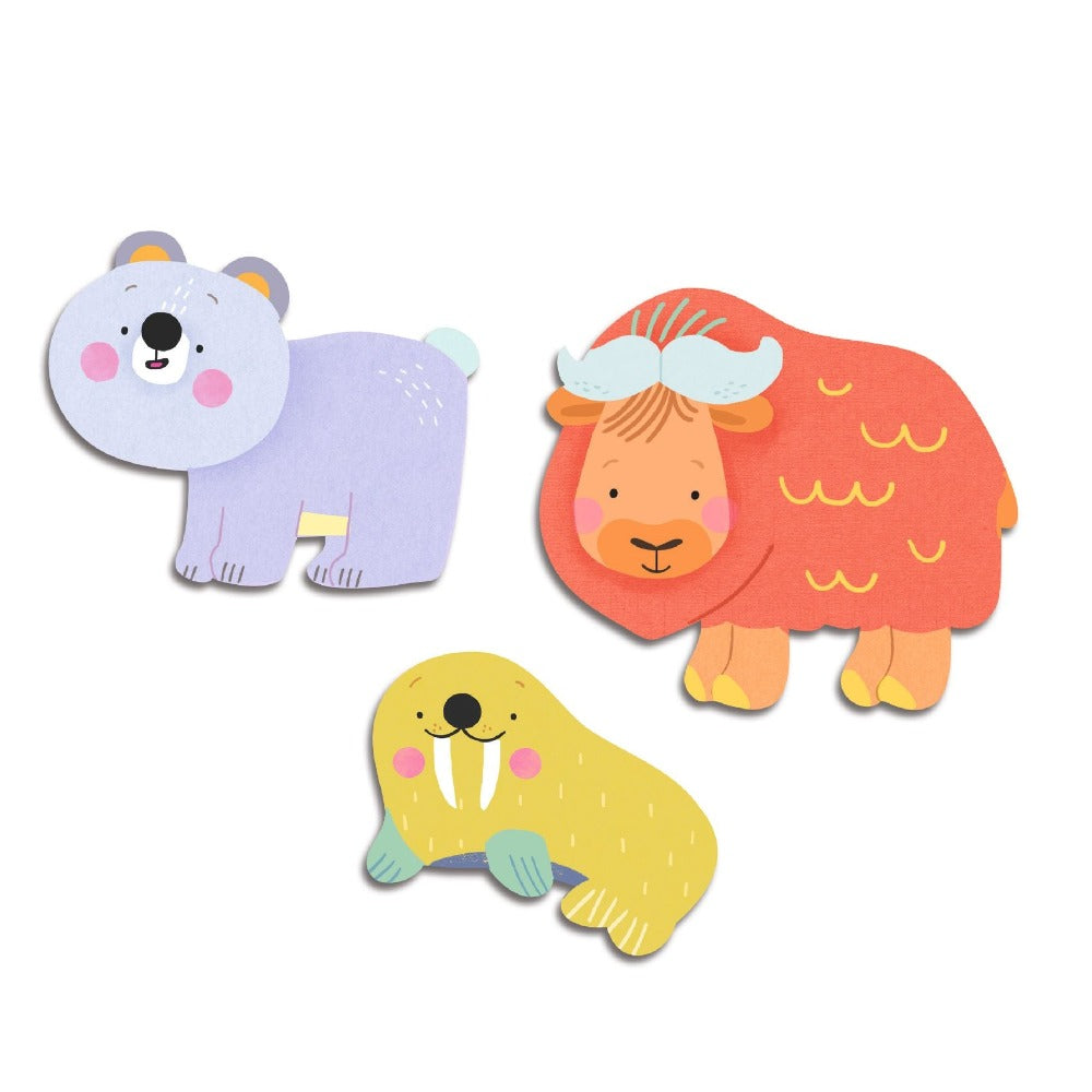 DJECO stickers dieren van de ijsvlakte 18 mnd+