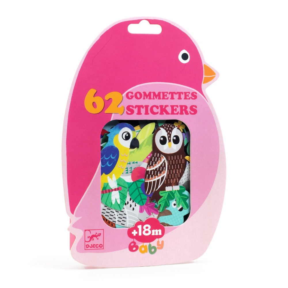 DJECO stickers vogels 18 mnd+