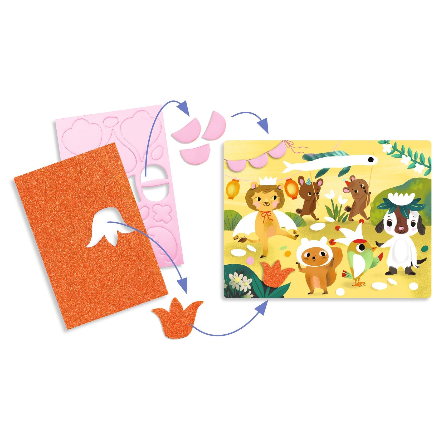 DJECO vilt collage's Sparkling Parties 3 -6 jr+