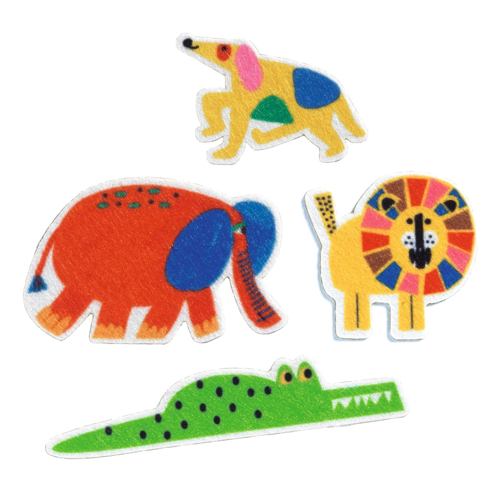 DJECO vilt stickers Overal dieren 18 mnd +