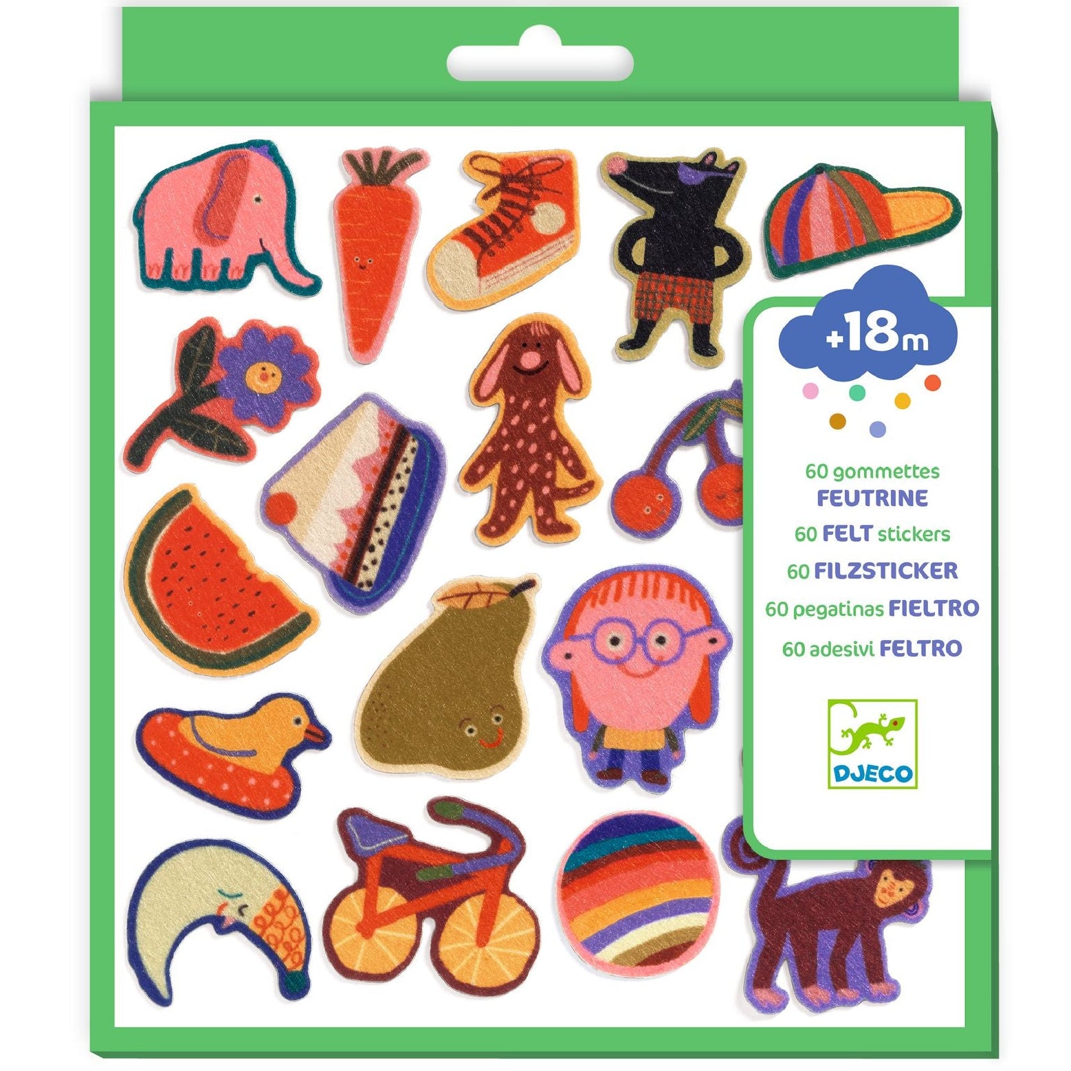 DJECO vilt stickers Silly Ones DJ00951 3070900009516
