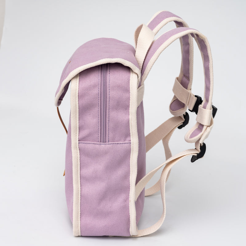 Petit Monkey kinderrugzak pastel lilac 100% recycled katoen + PU 