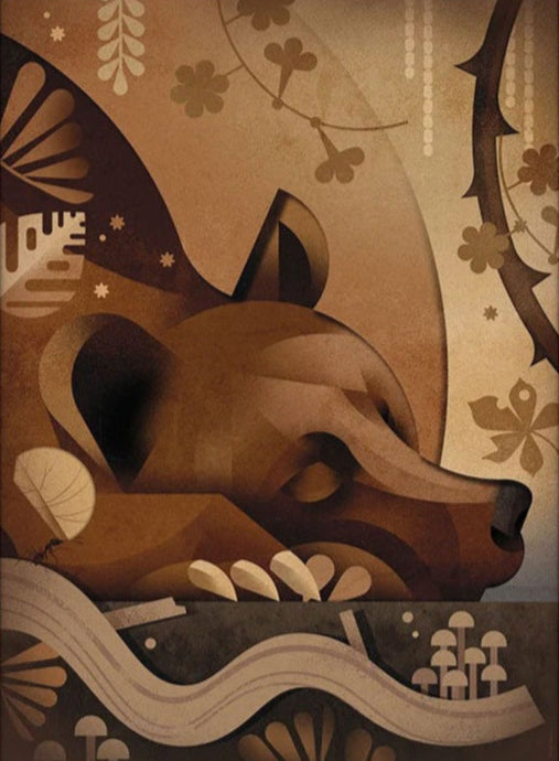 Dieter Braun poster sleeping bear 50 x 70 cm