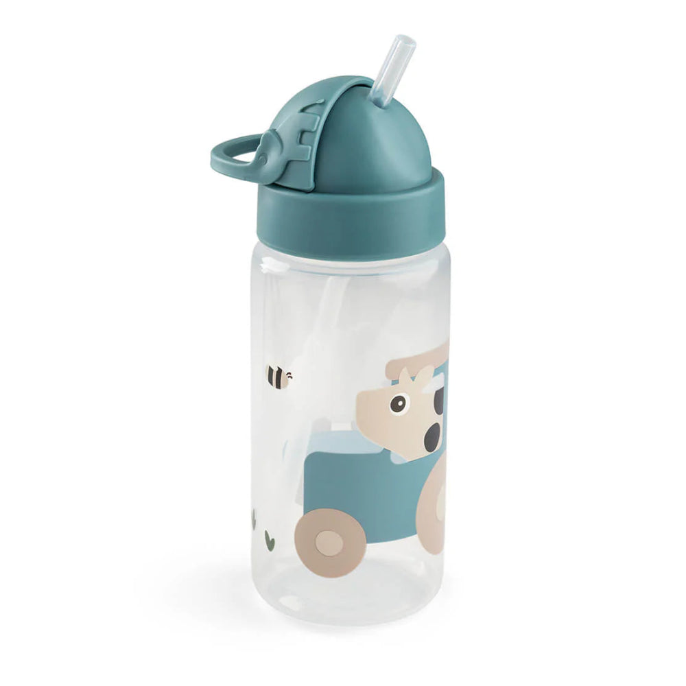 Done by Deer drinkfles met rietje tiny farm blue 350 ml kopen